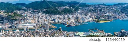稲佐山展望台からの眺め　パノラマ　【長崎市】 113440059