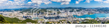 稲佐山展望台からの眺め パノラマ 【長崎市】 稲佐山展望台からの眺め パノラマ 【長崎市】 113440140