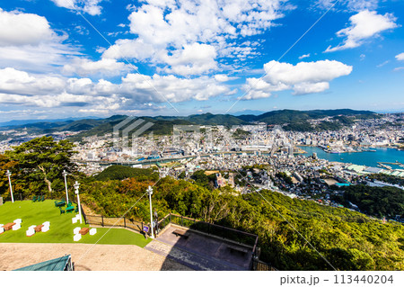 稲佐山展望台からの眺め　【長崎市】 113440204
