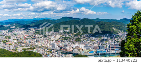 稲佐山展望台からの眺め　パノラマ　【長崎市】 113440222