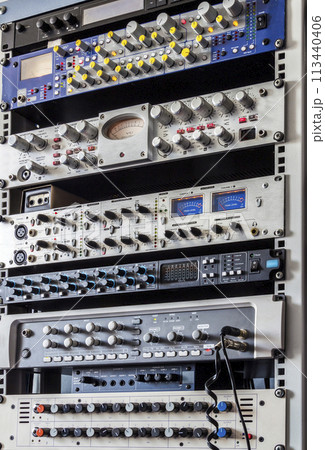 Music studio rack Music studio rack 113440406