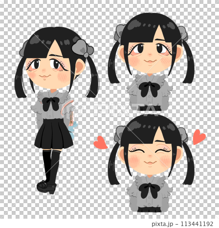 地雷時裝/Menhera時裝少女【全身/上半身】 113441192