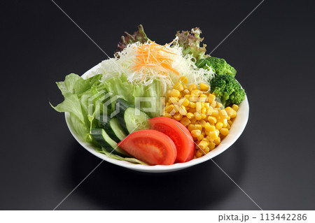 野菜、野菜サラダ、サラダ用、緑黄色野菜 野菜、野菜サラダ、サラダ用、緑黄色野菜 113442286