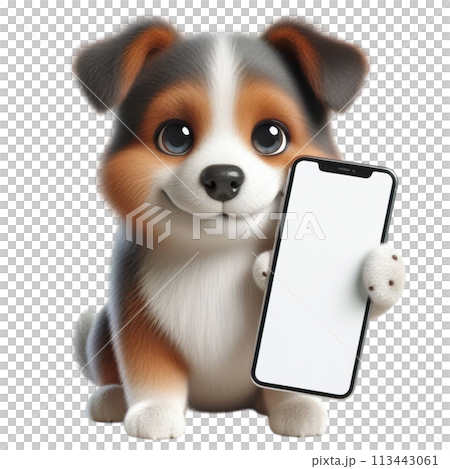 Screen Mockup Phone 3D render illustration Screen Mockup Phone 3D render illustration 113443061