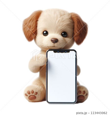 Screen Mockup Phone 3D render illustration 113443062