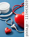 cardiovascular stethoscope health care medicals vertical background  113443269