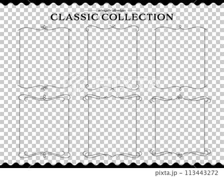 Simple, classic and modern frame set Simple, classic and modern frame set 113443272