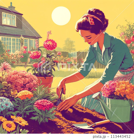 "Sunlit Blooms" / 陽光の花々 113443452