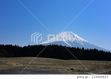 道の駅・朝霧高原からの富士山 113444621
