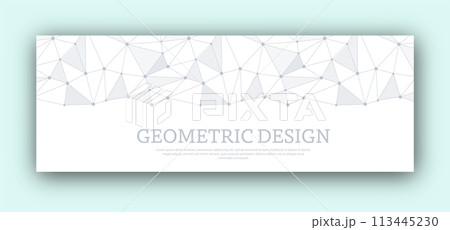 Abstract triangle design. Templates for creative design. Layout of the cover, banner, brochure, poster, advertising, corporate design and interior paintings Abstract triangle design. Templates for creative design. Layout of the cover, banner, brochure, poster, advertising, corporate design and interior paintings 113445230