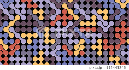 Seamless pattern. Abstract color composition of geometric shapes. a template for creative design 113445246