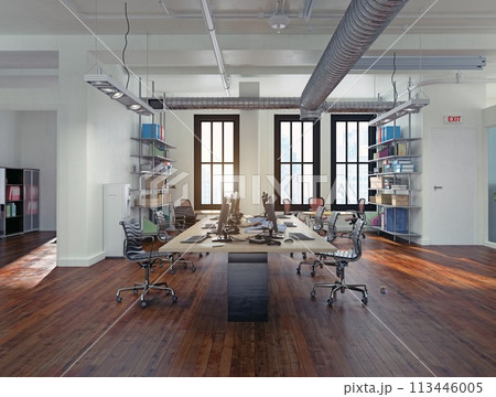 Modern office interior design 113446005