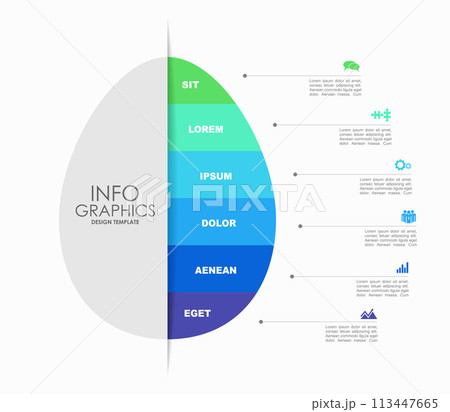 Infographic design template with place for your data. Vector illustration. 113447665