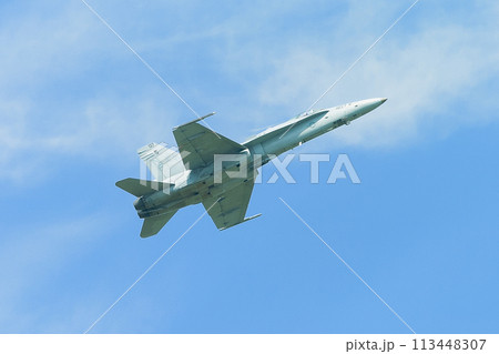 アメリカ海軍F/A-18Cホーネット上昇 アメリカ海軍F/A-18Cホーネット上昇 113448307