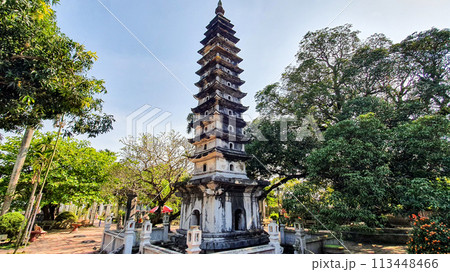 Pho Minh Tower At Pho Minh Pagoda In Nam Dinh Province, Vietnam. Pho Minh Tower At Pho Minh Pagoda In Nam Dinh Province, Vietnam. 113448466