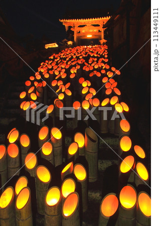 うすき竹宵（多福寺・大分県臼杵市・縦構図） 113449111