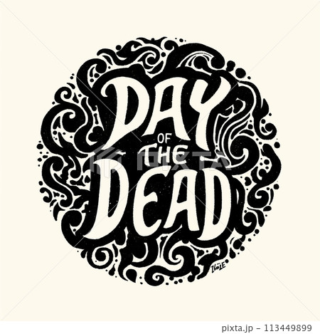 Logo Day of the dead is a Mexican holiday. It is a time to remember and honor the deceased Logo Day of the dead is a Mexican holiday. It is a time to remember and honor the deceased 113449899