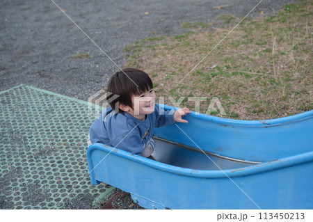 公園で遊ぶ子供 公園で遊ぶ子供 113450213