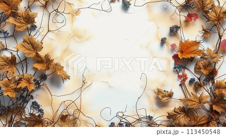 Autumnal Vines and Ivy Frame Autumnal Vines and Ivy Frame 113450548