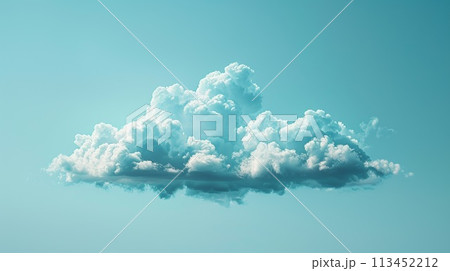 A large cloud in the sky with a plane flying underneath it, AI 113452212