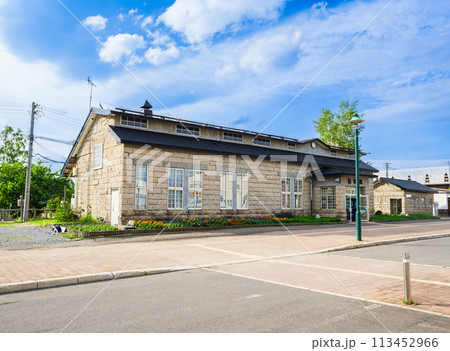夏の北海道　美瑛駅 113452966