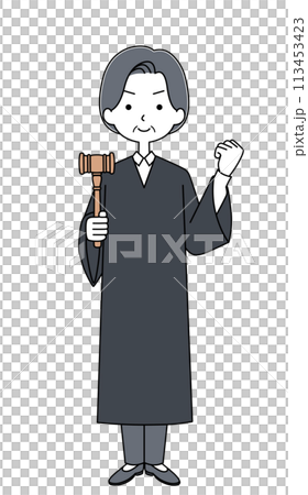 膽量擺出女法官的插圖 膽量擺出女法官的插圖 113453423