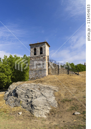 Rock carved hermitage of Saints Justus and Pastor, Olleros de Pisuerga (Iglesia de los Santos Justo y Pastor), Aguilar de Campoo, Castilla y Leon, Spain 113454633
