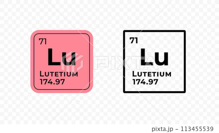 Lutetium, chemical element of the periodic table vector design Lutetium, chemical element of the periodic table vector design 113455539