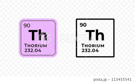 Thorium, chemical element of the periodic table vector design Thorium, chemical element of the periodic table vector design 113455541