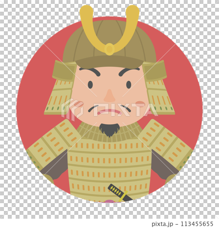 甲冑姿の戦国武将 113455655