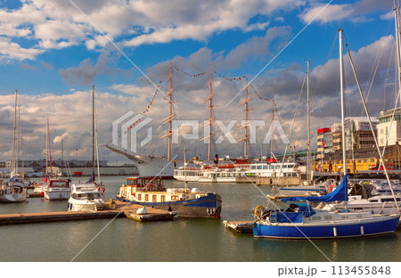 Aerial sunset view of Gothenburg, Sweden 113455848