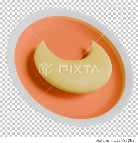 フカヒレ　3Dイラスト 113455868