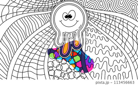 Abstract hippie decor. 113456663