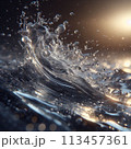 水の流れる風景 113457361