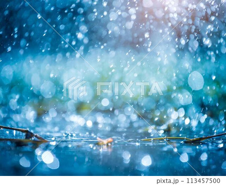 梅雨・雨降りの季節のイメージ画像 梅雨・雨降りの季節のイメージ画像 113457500