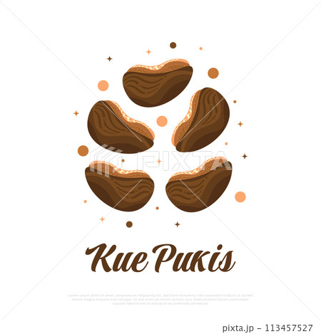 Illustration of Kue Pukis, Indonesian Traditional Cake. Kue Pancong Vector Illustration Illustration of Kue Pukis, Indonesian Traditional Cake. Kue Pancong Vector Illustration 113457527