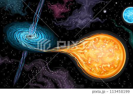 Vector illustration of Black Hole 113458199