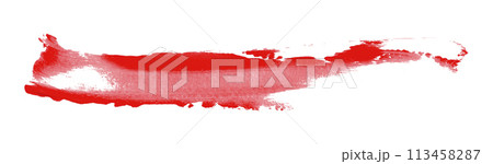 Red brush isolated on white background. Watercolor Red brush isolated on white background. Watercolor 113458287