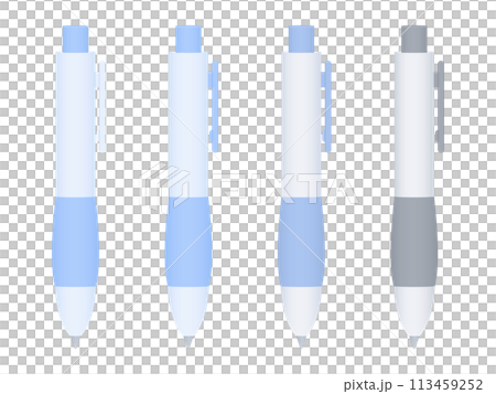 立體可愛原子筆插畫素材集 立體可愛原子筆插畫素材集 113459252