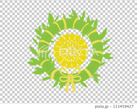 輝く菊の御門 竹のリース・笹のリース 輝く菊の御門 竹のリース・笹のリース 113459427