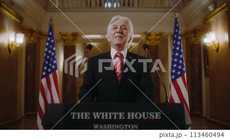 Senior US minister speaks at press campaign for media and television Senior US minister speaks at press campaign for media and television 113460494