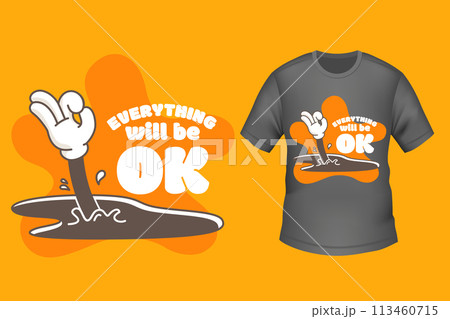 Hand drawn design for streetwear illustration 113460715