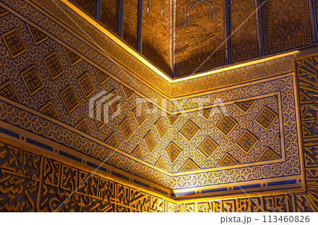 Inside the Gur-e-Amir mausoleum, interior details 113460826