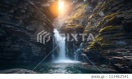 Light Emitting Waterfall Light Emitting Waterfall 113462541