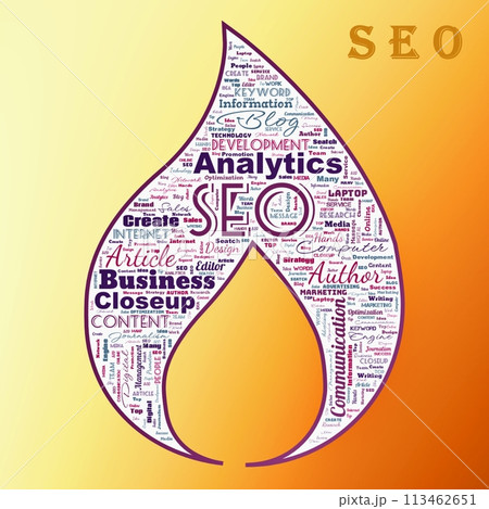 Word cloud of the SEO (Search Engine Optimization) Word cloud of the SEO (Search Engine Optimization) 113462651
