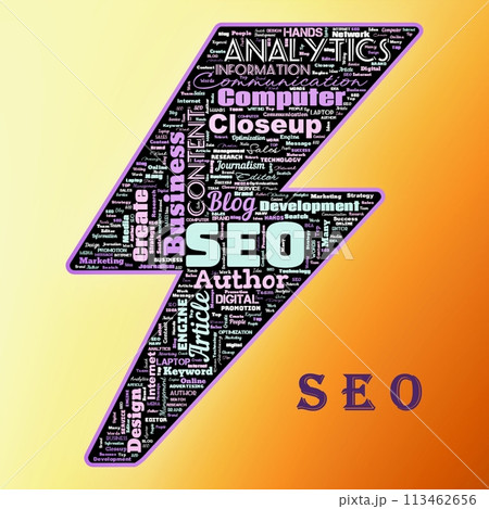 Word cloud of the SEO (Search Engine Optimization) 113462656