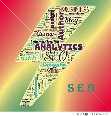 Word cloud of the SEO (Search Engine Optimization) Word cloud of the SEO (Search Engine Optimization) 113462659