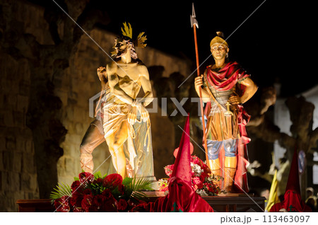 Traditional Spanish Holy Week procession Traditional Spanish Holy Week procession 113463097