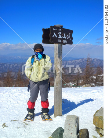 雪の入笠山 雪の入笠山 113464382