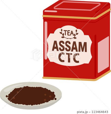 CTC製法のアッサムティーの茶葉 CTC製法のアッサムティーの茶葉 113464643